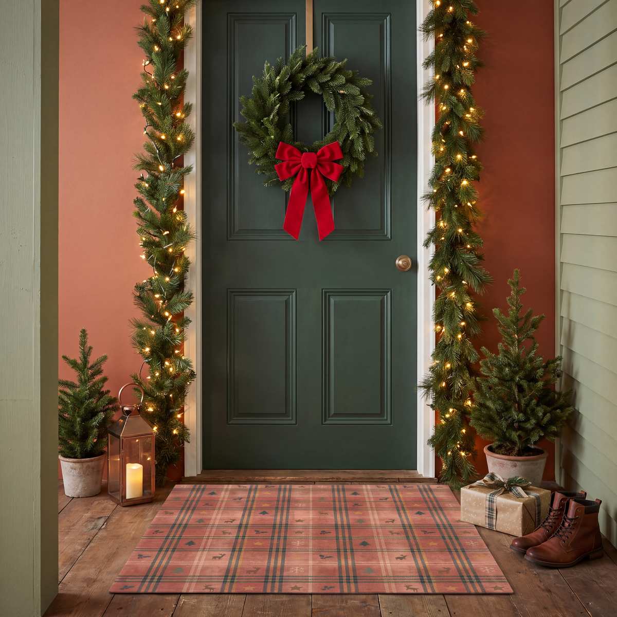 RECTANGLE | Plinth rectangle entryway christmas