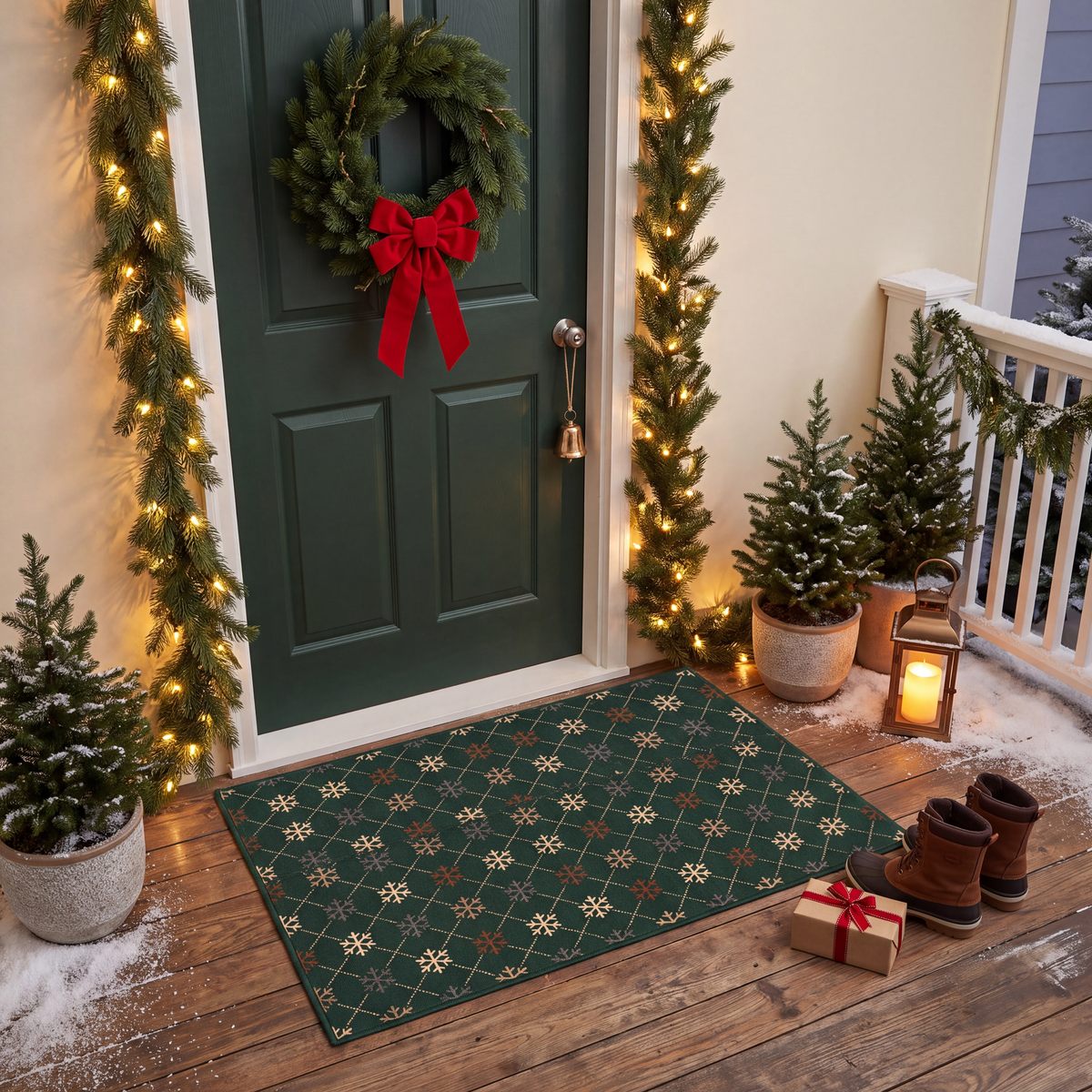 RECTANGLE | Beypazari rectangle entryway christmas