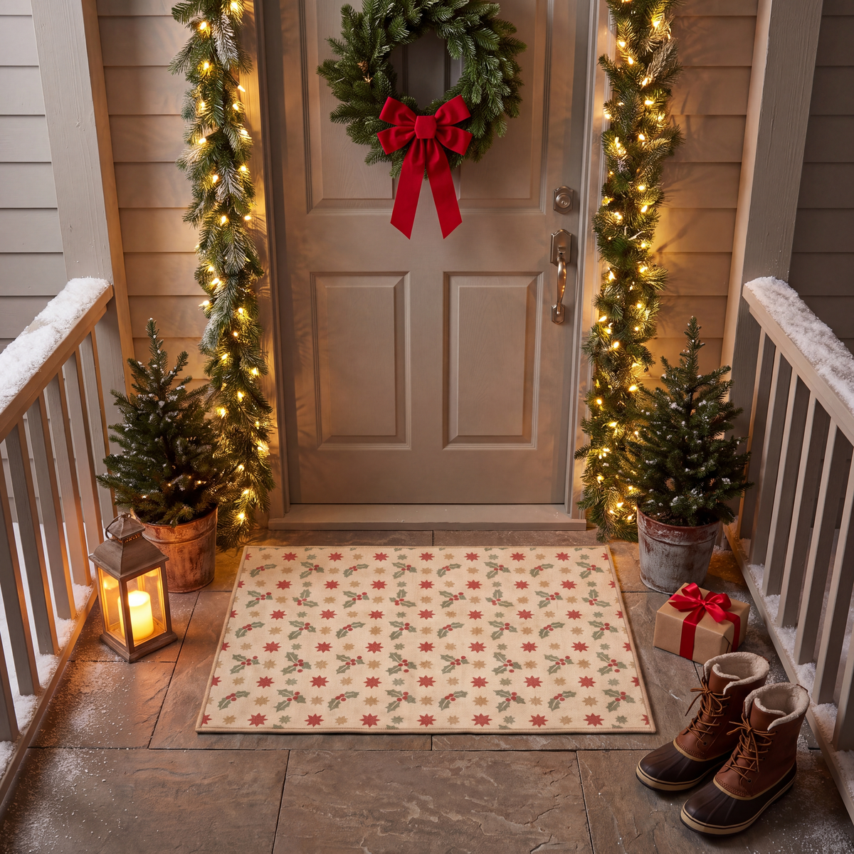 RECTANGLE | Mersin rectangle entryway christmas