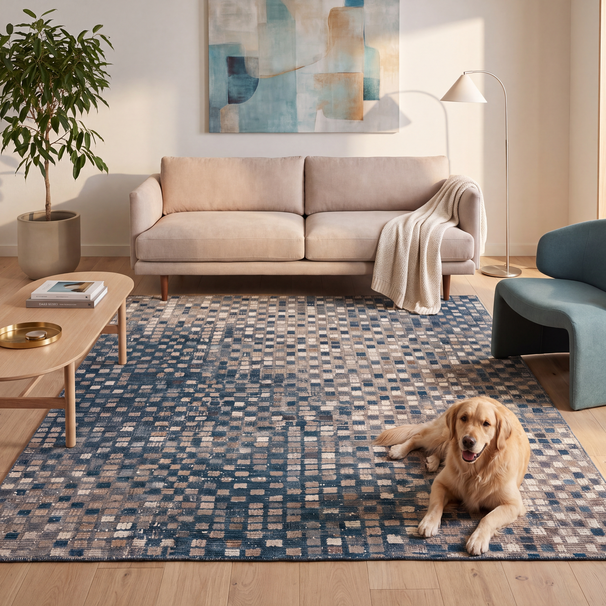 RECTANGLE | Pewter rectangle livingroom