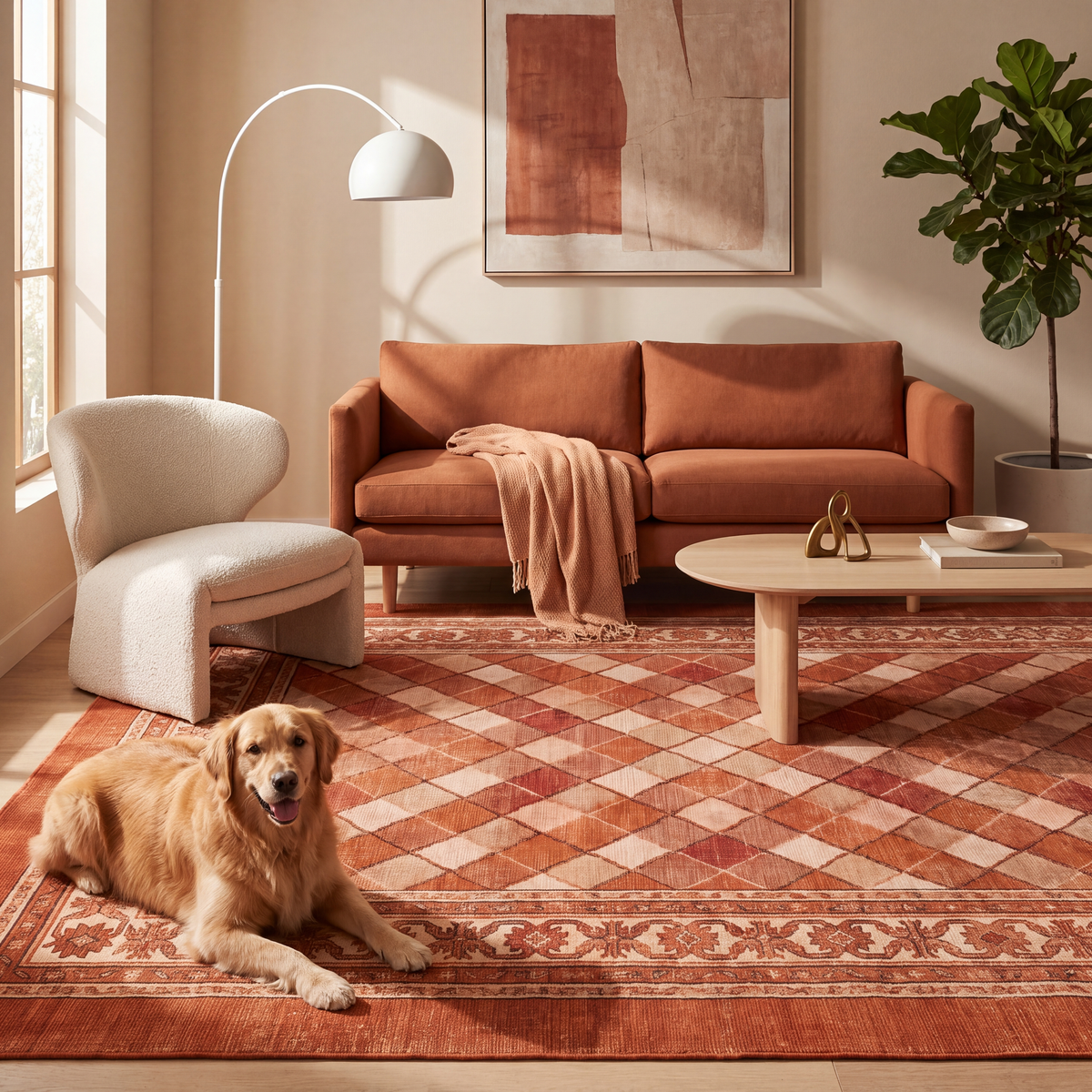 RECTANGLE | Sneezewort rectangle livingroom