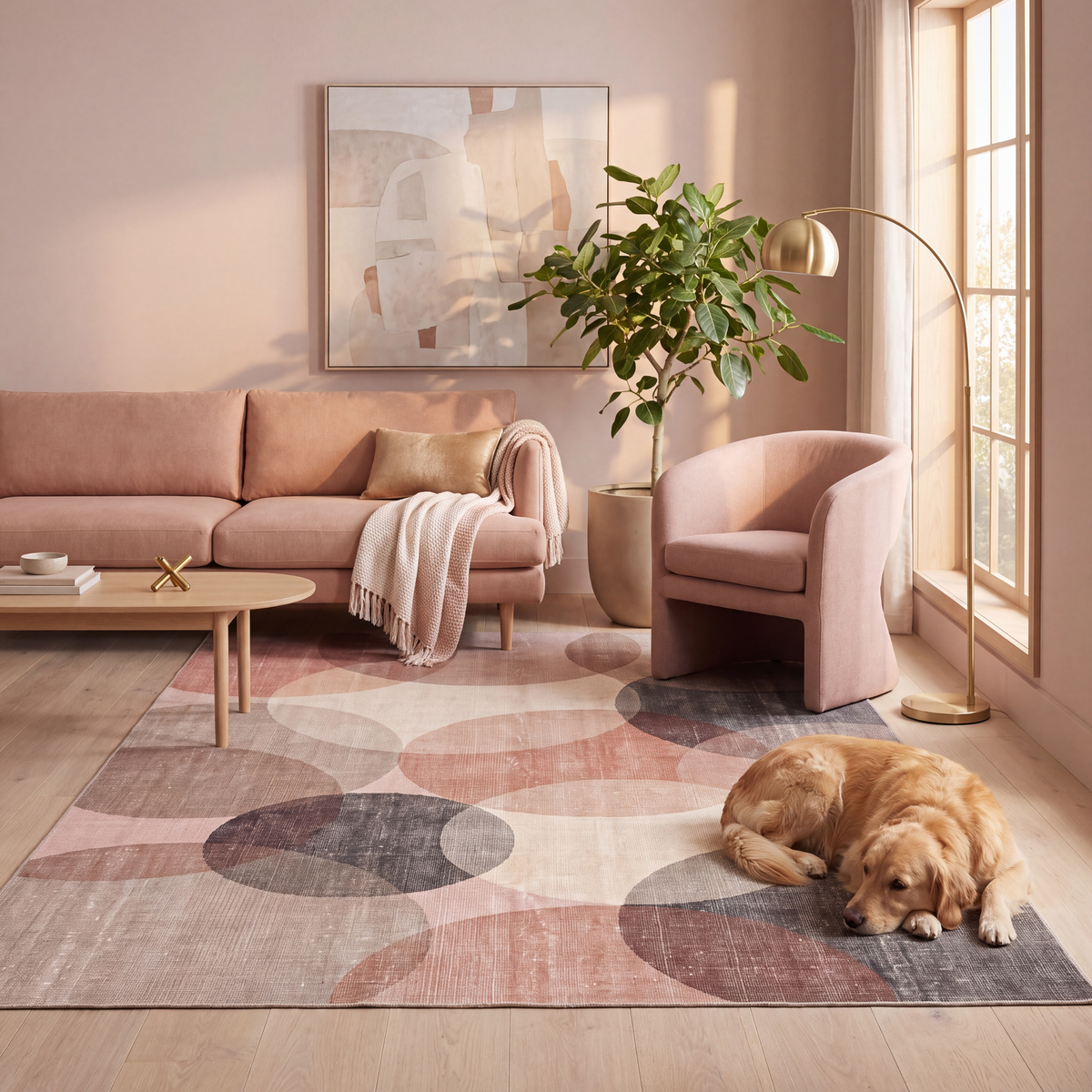RECTANGLE | Sunburst rectangle livingroom