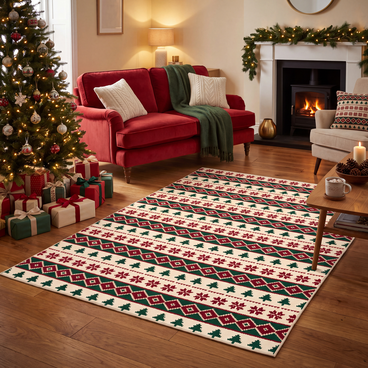 RECTANGLE | Rize rectangle livingroom christmas