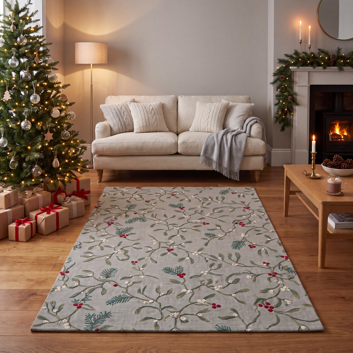 RECTANGLE | Stokesley rectangle livingroom christmas