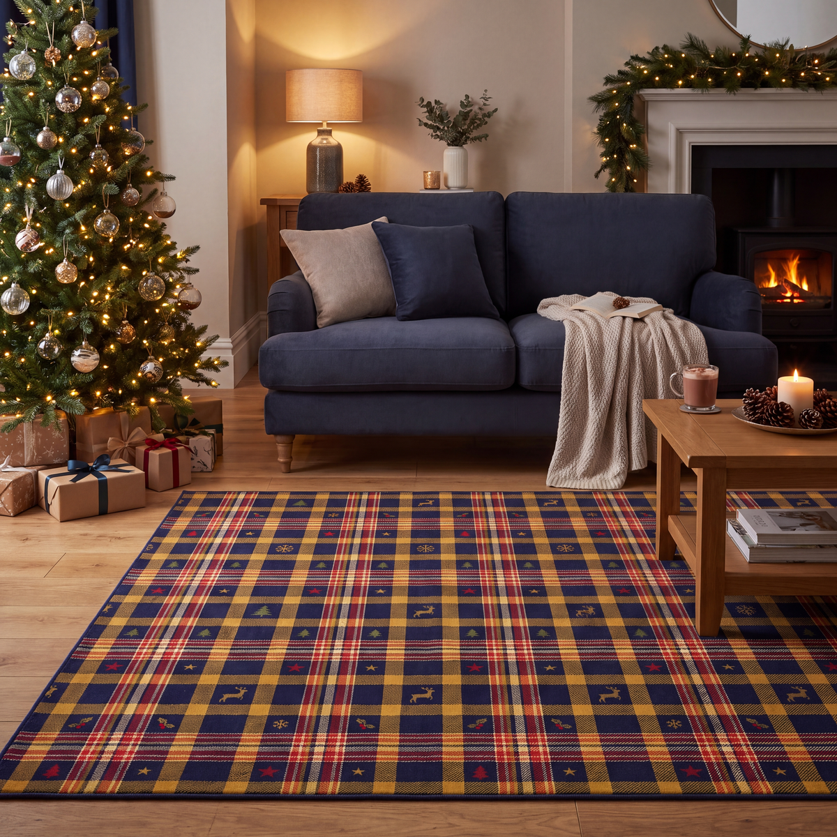 RECTANGLE | Pilaster rectangle livingroom christmas