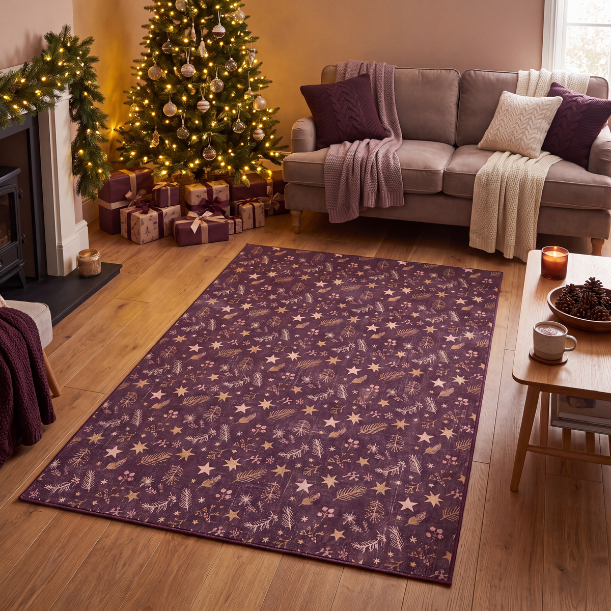 RECTANGLE | Manavgat rectangle livingroom christmas
