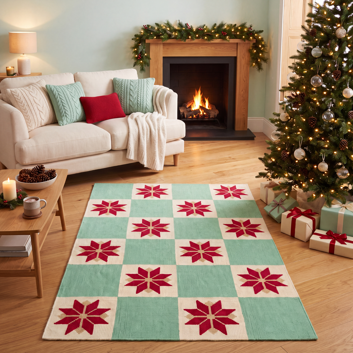 RECTANGLE | Selborne rectangle livingroom christmas