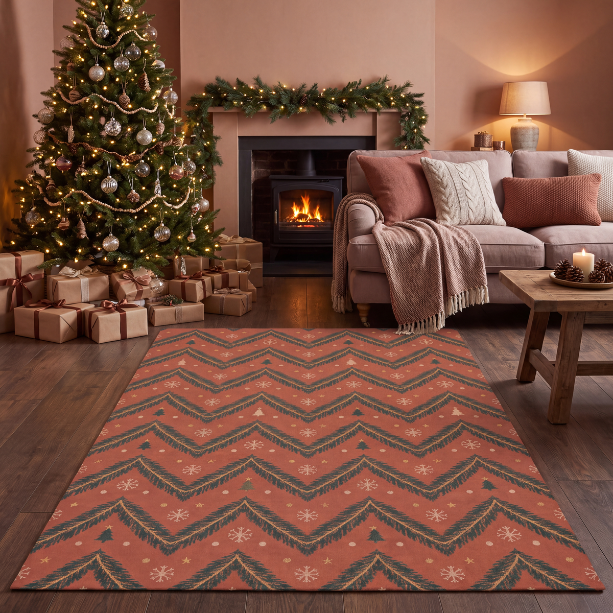 RECTANGLE | Nazilli rectangle livingroom christmas