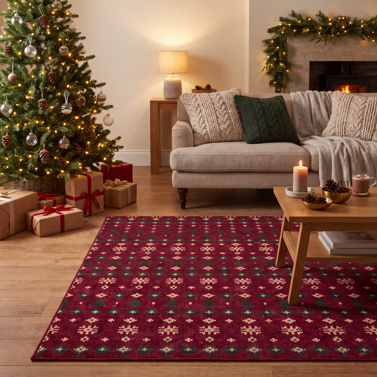 RECTANGLE | Boudoir rectangle livingroom christmas