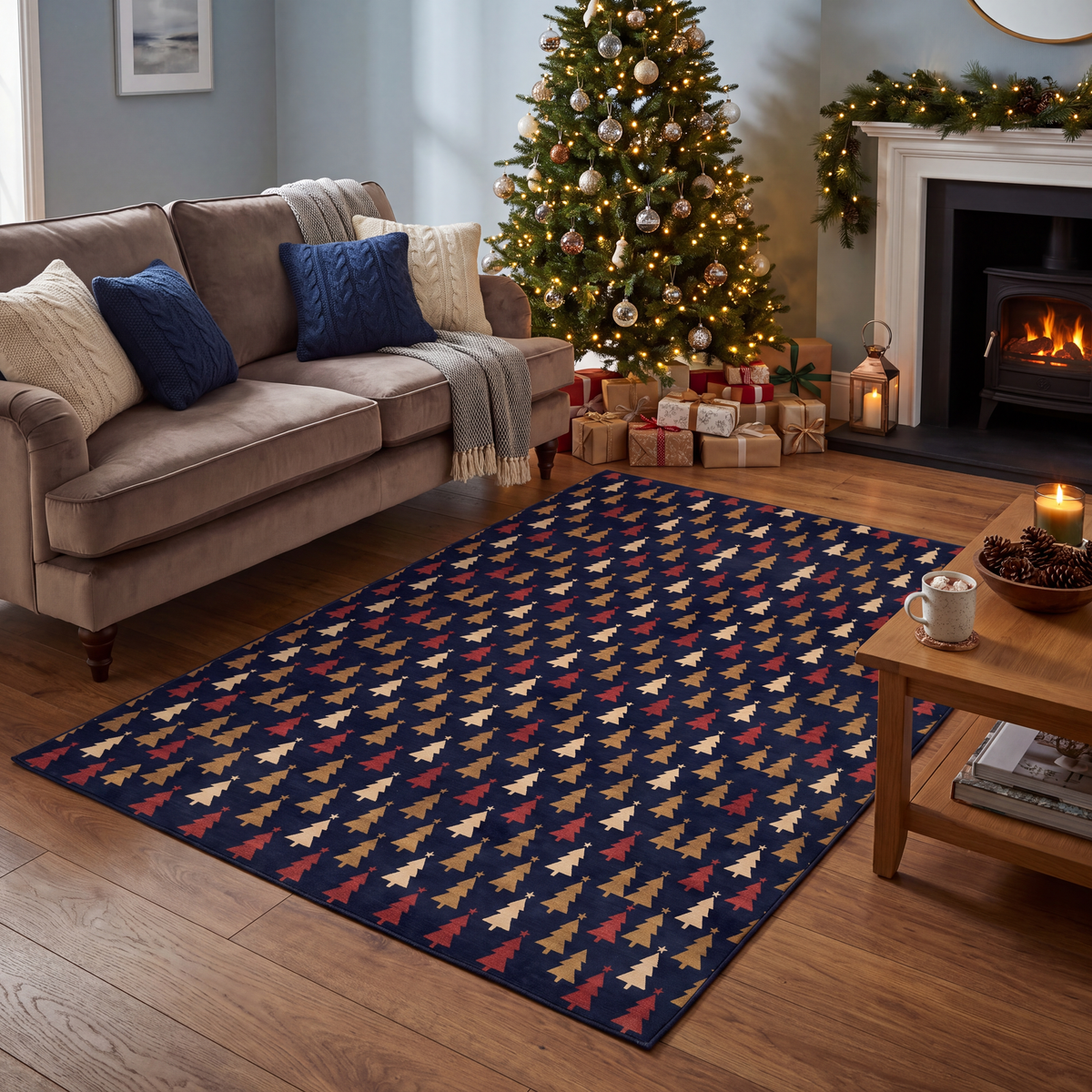 RECTANGLE | Tekirdag rectangle livingroom christmas