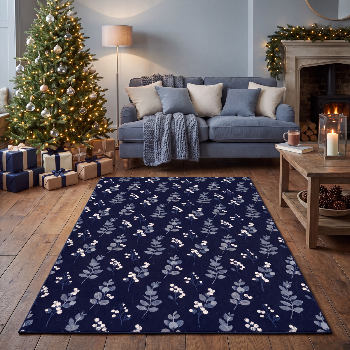RECTANGLE | Saltbox rectangle livingroom christmas