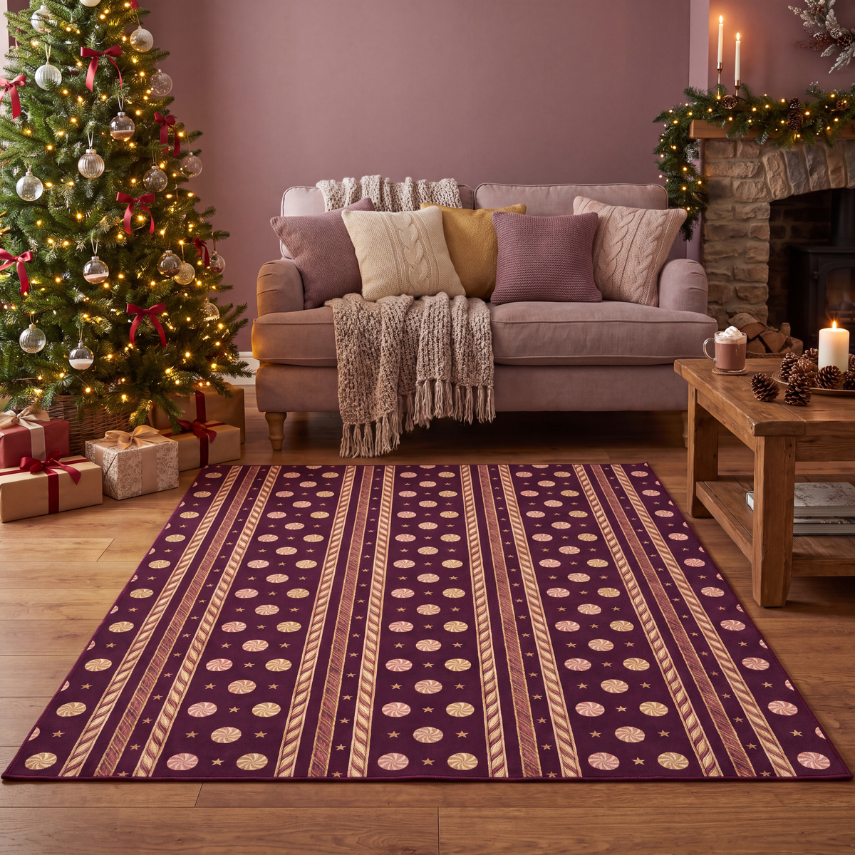 RECTANGLE | Patnos rectangle livingroom christmas