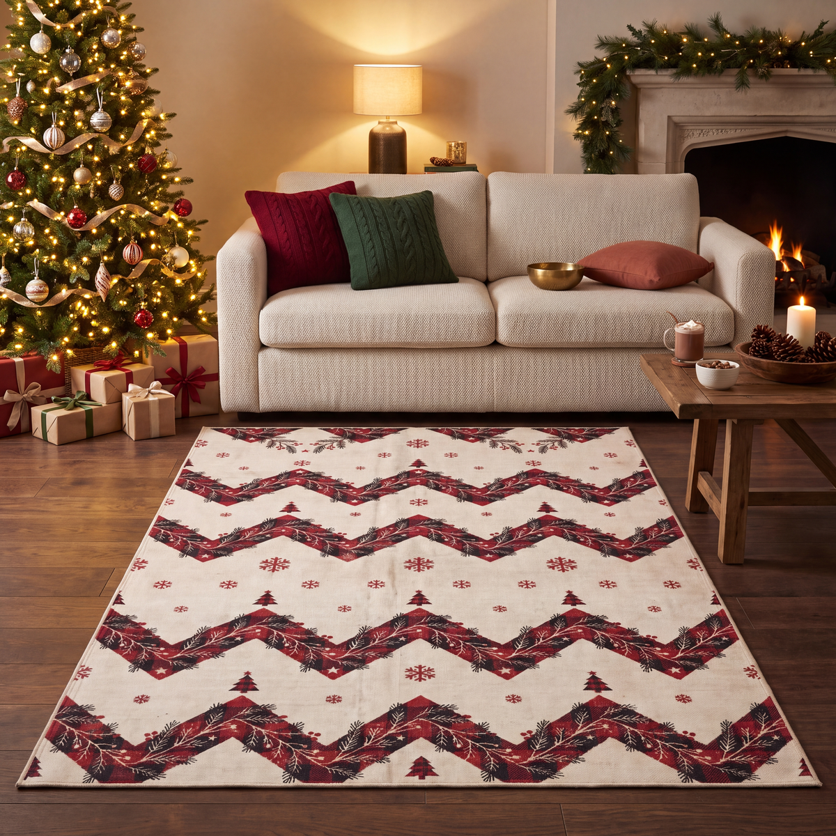 RECTANGLE | Tunceli rectangle livingroom christmas