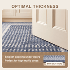 Riding Modern Speckled Mosaic Dot Indigo Blue Chalk White Washable Indoor Outdoor Entryway Rug - RugzellaDigital Print RugRugzellaRugzellaBBB467-RECT-24x47-60x120cmRGZLLA143936Rectangle2' x 3'11" (60x120 cm)SHARED | Riding feature thickness