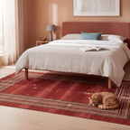 Ripple2 Modern Minimalist Border Abrash Ember Rust Ink Bone Washable Indoor Outdoor Rug - RugzellaDigital Print RugRugzellaRugzellaBBB389-RECT-24x47-60x120cmRGZLLA113116Rectangle2' x 3'11" (60x120 cm)RECTANGLE | Ripple2 rectangle bedroom