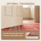 Ripple2 Modern Minimalist Border Abrash Ember Rust Ink Bone Washable Indoor Outdoor Rug - RugzellaDigital Print RugRugzellaRugzellaBBB389-RECT-24x47-60x120cmRGZLLA113116Rectangle2' x 3'11" (60x120 cm)SHARED | Ripple2 feature thickness