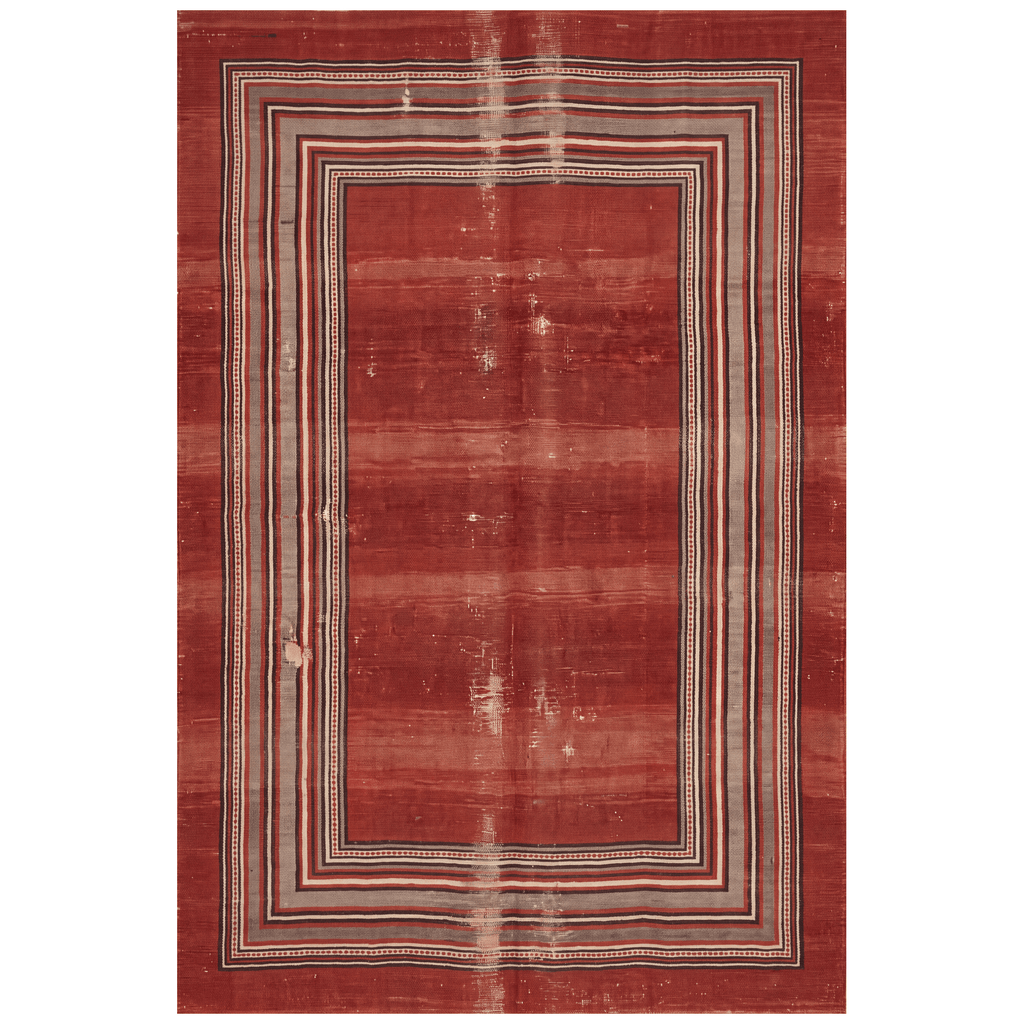 Ripple2 Modern Minimalist Border Abrash Ember Rust Ink Bone Washable Indoor Outdoor Rug - RugzellaDigital Print RugRugzellaRugzellaBBB389-RECT-24x47-60x120cmRGZLLA113116Rectangle2' x 3'11" (60x120 cm)RECTANGLE | HERO | Ripple2 rectangle