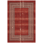 Ripple2 Modern Minimalist Border Abrash Ember Rust Ink Bone Washable Indoor Outdoor Rug - RugzellaDigital Print RugRugzellaRugzellaBBB389-RECT-24x47-60x120cmRGZLLA113116Rectangle2' x 3'11" (60x120 cm)RECTANGLE | HERO | Ripple2 rectangle