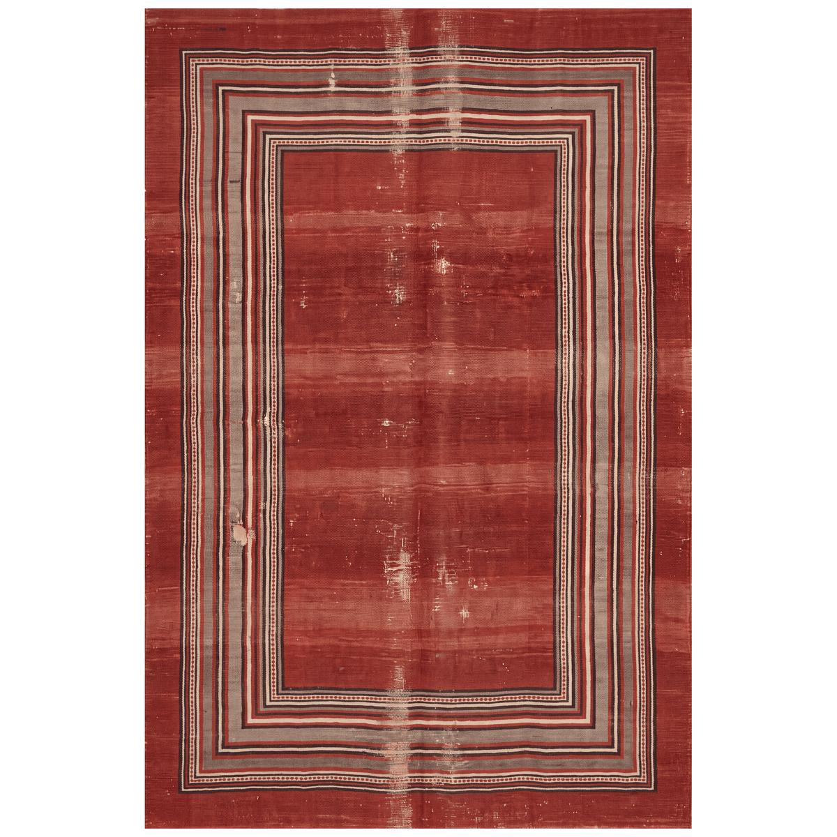 Ripple2 Modern Minimalist Border Abrash Ember Rust Ink Bone Washable Indoor Outdoor Rug - RugzellaDigital Print RugRugzellaRugzellaBBB389-RECT-24x47-60x120cmRGZLLA113116Rectangle2' x 3'11" (60x120 cm)RECTANGLE | HERO | Ripple2 rectangle