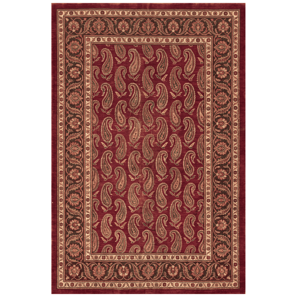 Riverbend Traditional Floral Border Wine Olive Bone Washable Indoor Outdoor Entryway Rug - RugzellaDigital Print RugRugzellaRugzellaBBB468-RECT-24x47-60x120cmRGZLLA144271Rectangle2' x 3'11" (60x120 cm)RECTANGLE | HERO | Riverbend rectangle