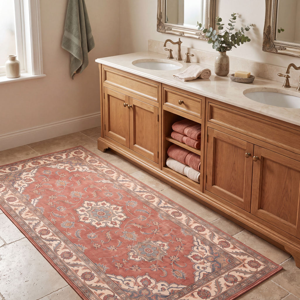 RUNNER | Olive runner bathroom
