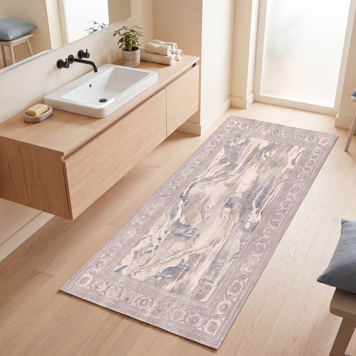 RUNNER | Velvet runner bathroom