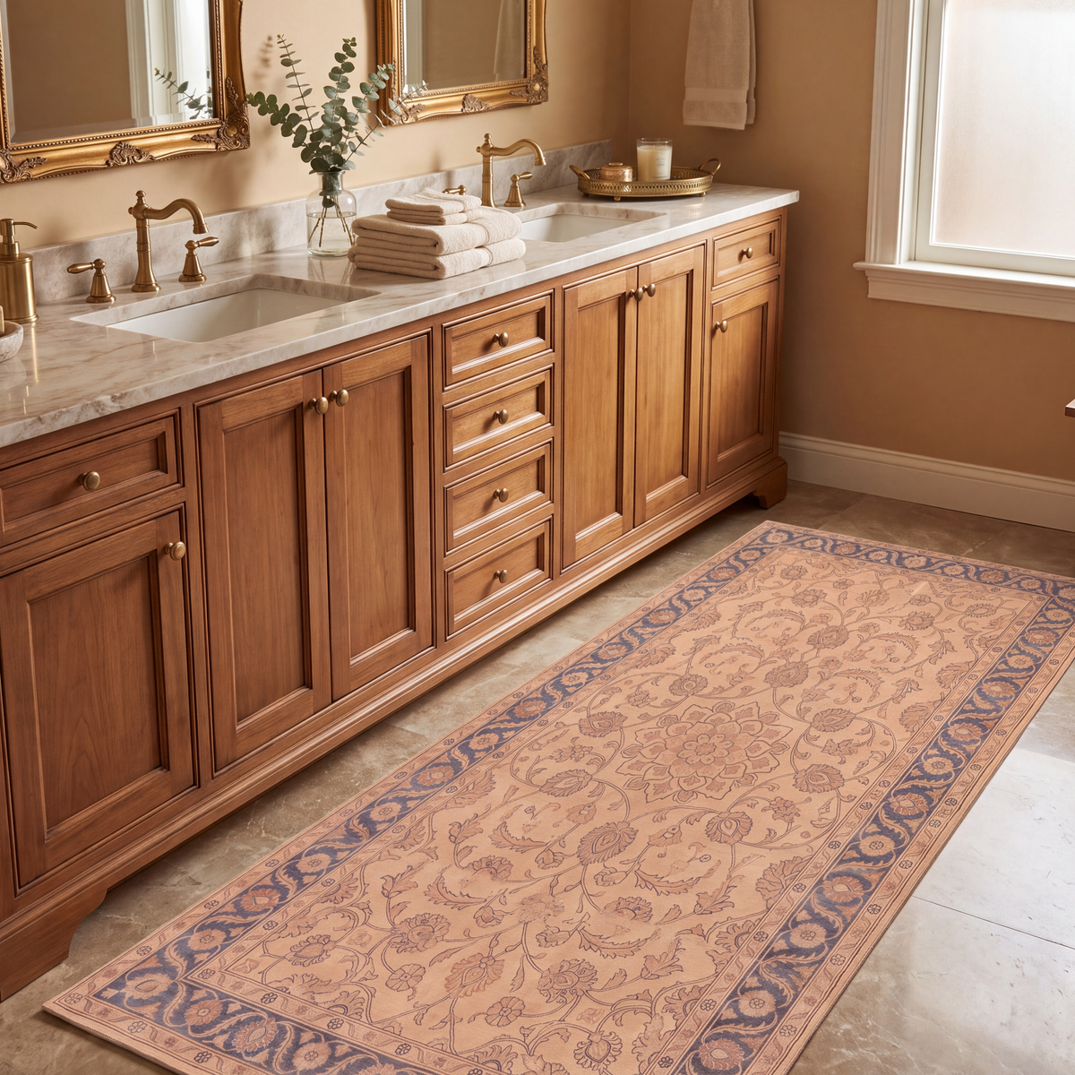 RUNNER | Travertine2 runner bathroom