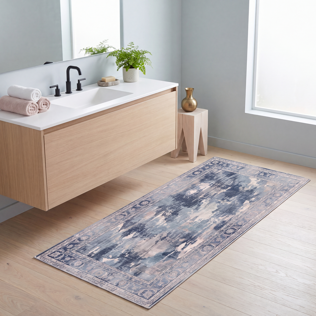 RUNNER | Mulberry runner bathroom