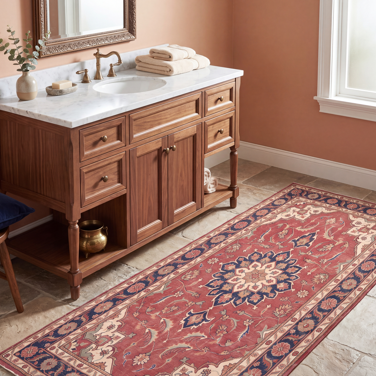 RUNNER | Cliff runner bathroom