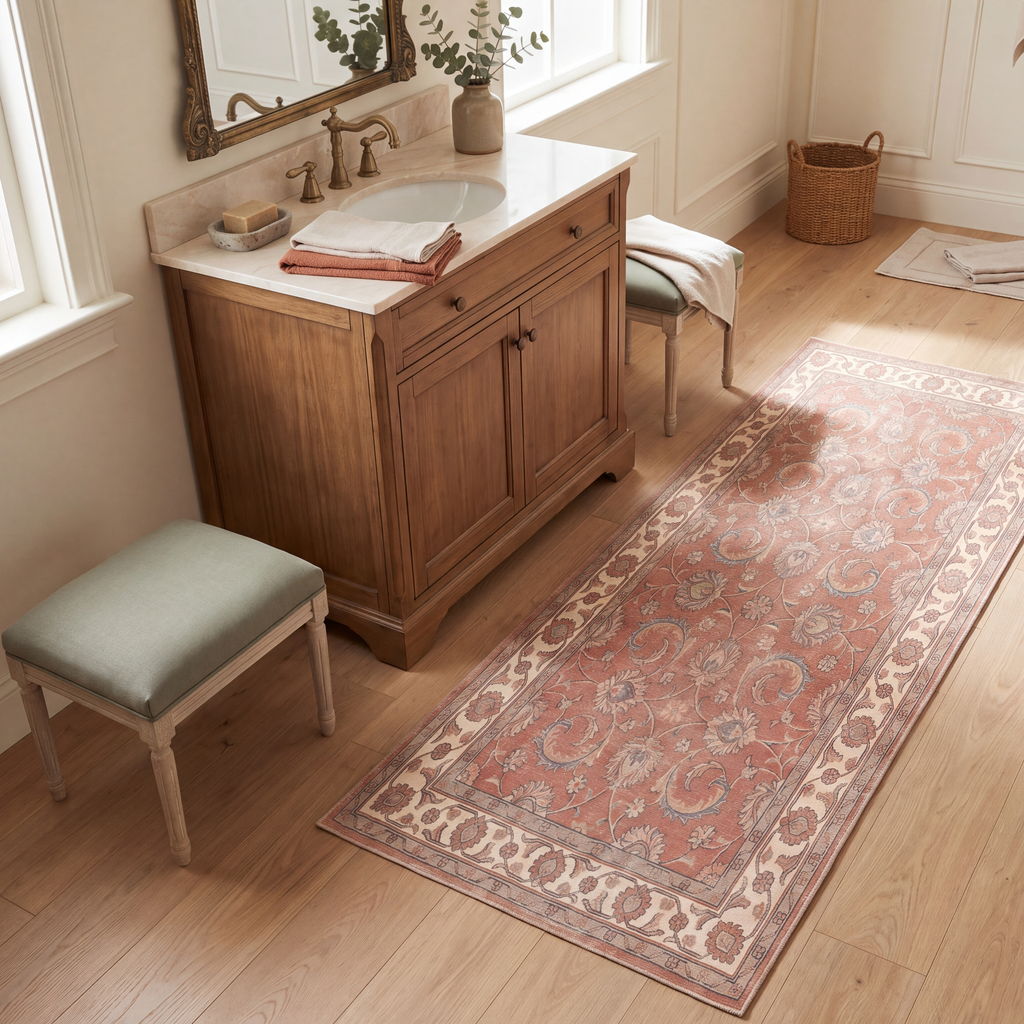 RUNNER | Brass runner bathroom