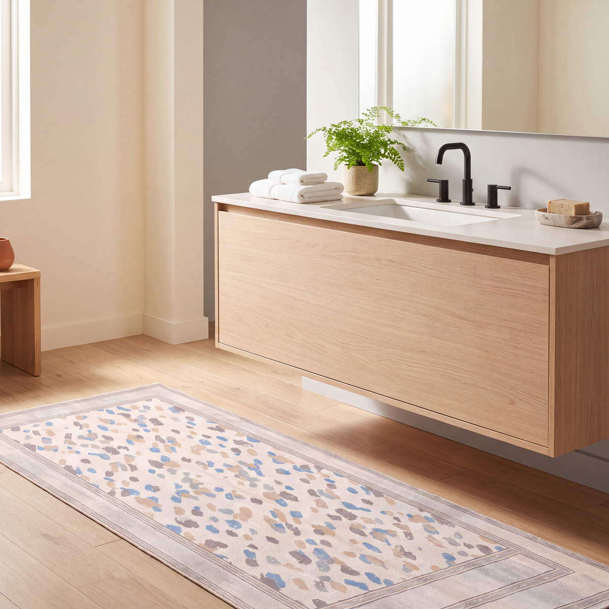 RUNNER | Alabaster runner bathroom