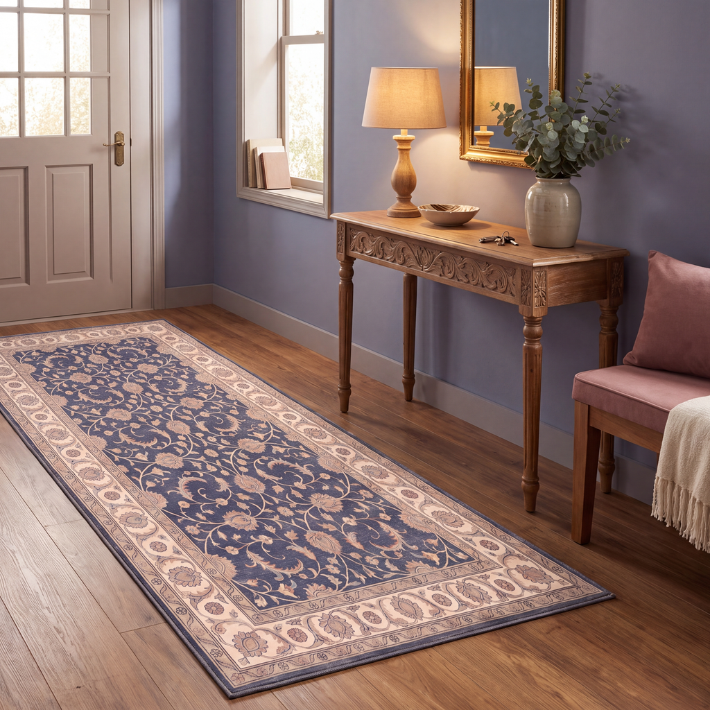 RUNNER | Damask runner entryway