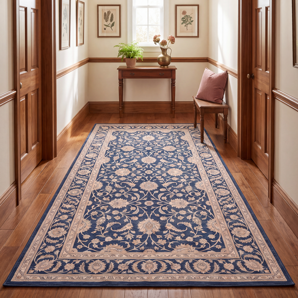 RUNNER | Travertine runner hallway