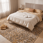 Scree2 Modern Speckled Mosaic Dot Ochre Olive Stone Washable Indoor Outdoor Entryway Rug - RugzellaDigital Print RugRugzellaRugzellaBBB443-RECT-24x47-60x120cmRGZLLA100721Rectangle2' x 3'11" (60x120 cm)RECTANGLE | Scree2 rectangle bedroom