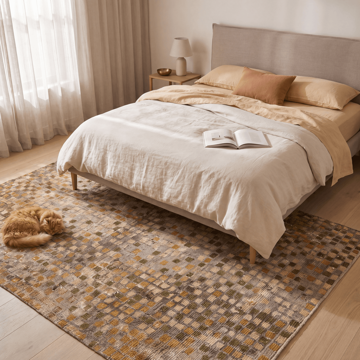 Scree2 Modern Speckled Mosaic Dot Ochre Olive Stone Washable Indoor Outdoor Entryway Rug - RugzellaDigital Print RugRugzellaRugzellaBBB443-RECT-24x47-60x120cmRGZLLA100721Rectangle2' x 3'11" (60x120 cm)RECTANGLE | Scree2 rectangle bedroom