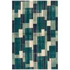 Slade Modern Speckled Mosaic Dot Emerald Green Teal Ink Blue Washable Indoor Outdoor Entryway Rug - RugzellaDigital Print RugRugzellaRugzellaBBB473-RECT-24x47-60x120cmRGZLLA140921Rectangle2' x 3'11" (60x120 cm)RECTANGLE | HERO | Slade rectangle