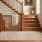 Solstice2 Traditional Oriental Style Medallion Sage Ivory Rose Washable Indoor Outdoor Rug - RugzellaDigital Print RugRugzellaRugzellaBBB374-RECT-24x47-60x120cmRGZLLA108426Rectangle2' x 3'11" (60x120 cm)RUNNER | Solstice2 runner staircase