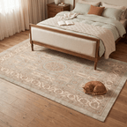 Solstice2 Traditional Oriental Style Medallion Sage Ivory Rose Washable Indoor Outdoor Rug - RugzellaDigital Print RugRugzellaRugzellaBBB374-RECT-24x47-60x120cmRGZLLA108426Rectangle2' x 3'11" (60x120 cm)RECTANGLE | Solstice2 rectangle bedroom