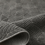 SHARED | Carnelian Charcoal Grey Geometric Modern Machine Woven Livin photo 9
