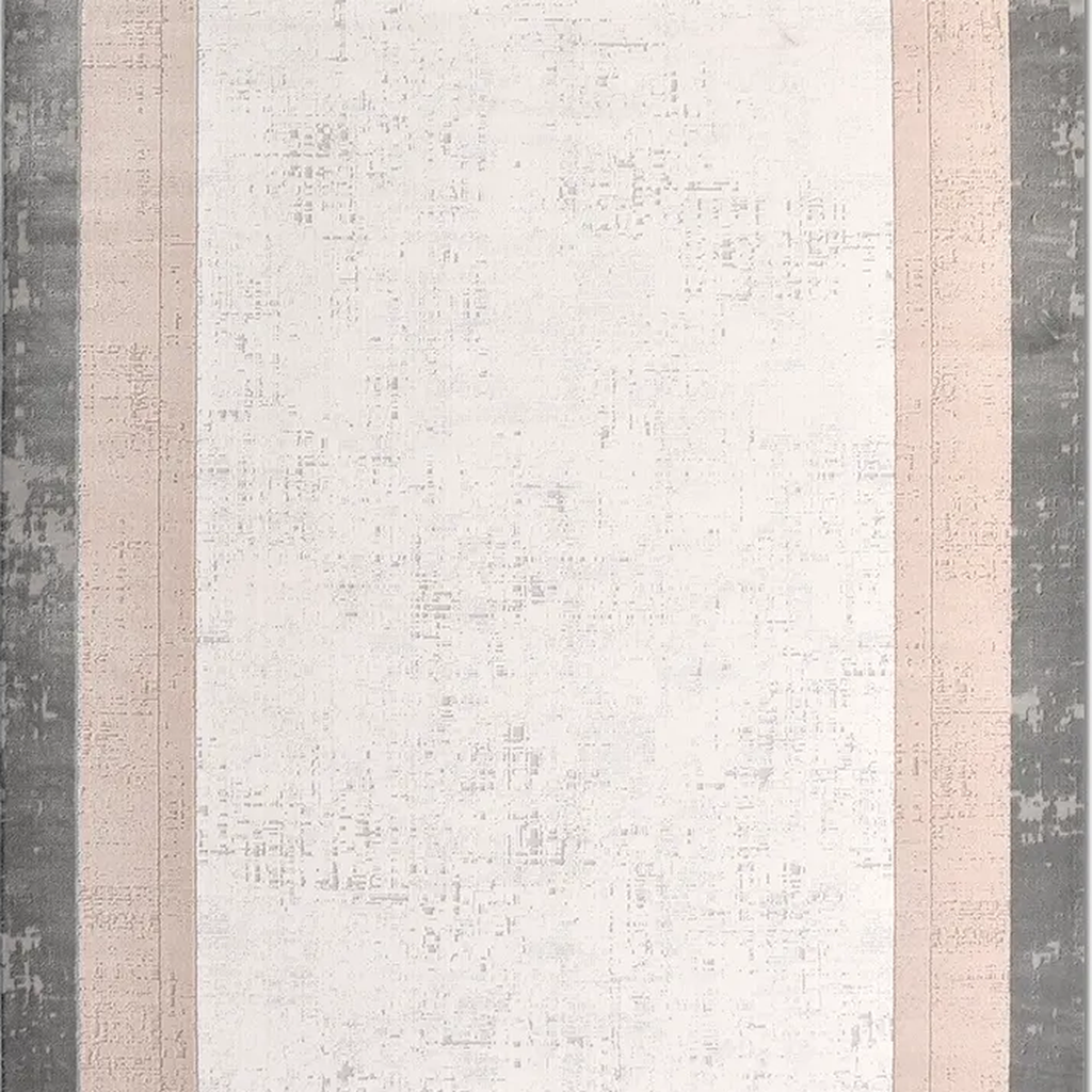 SHARED | Demre Cream Grey Abstract Modern Machine Woven Living Room B photo 9