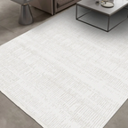 SHARED | Cairn Ivory Abstract Modern Machine Woven Living Room Bedroo photo 1