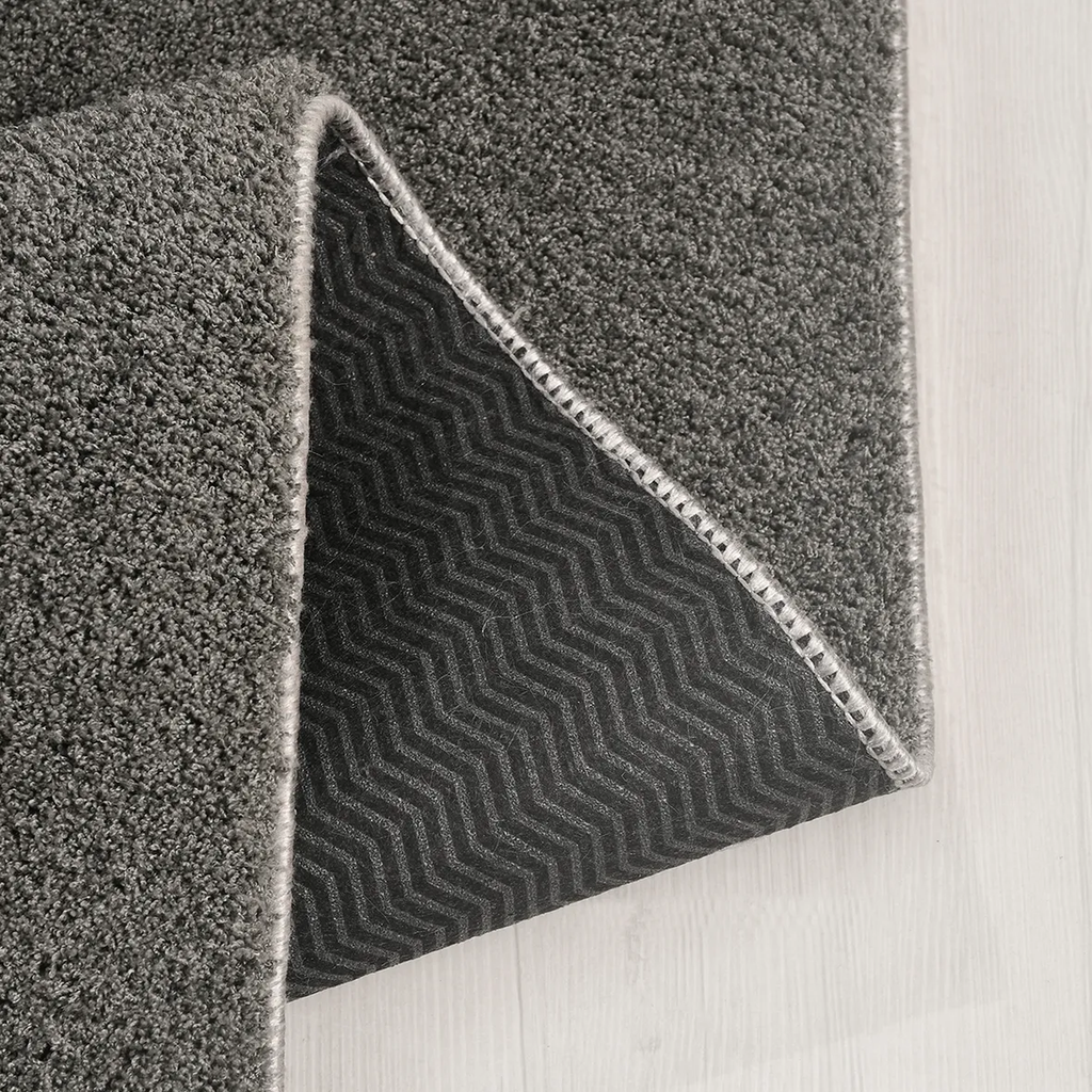 SHARED | Tempest Grey Solid Modern Machine Woven Soft Pile Living Roo photo 1