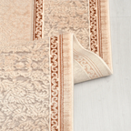 SHARED | Armory Traditional Damask Scrollwork Cream Beige Rust Machin photo 1
