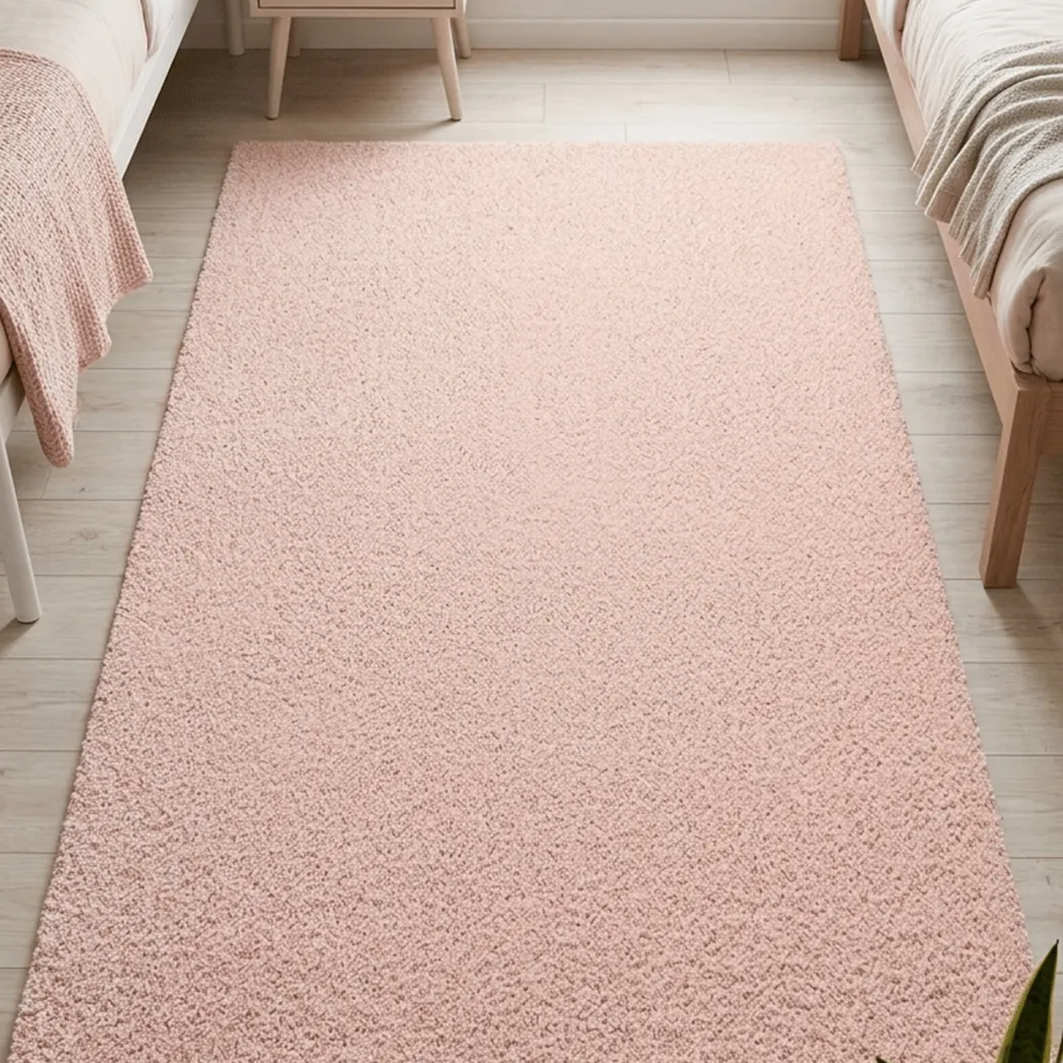 SHARED | Stormlight Blush Pink Solid Scandinavian Machine Woven Livin photo 1