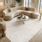 SHARED | Mistletoe Ivory Solid Modern Machine Woven Living Room Bedro photo 1