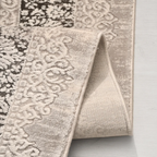 SHARED | Arbour Cream Taupe Distressed Damask Machine Woven Transitio photo 1