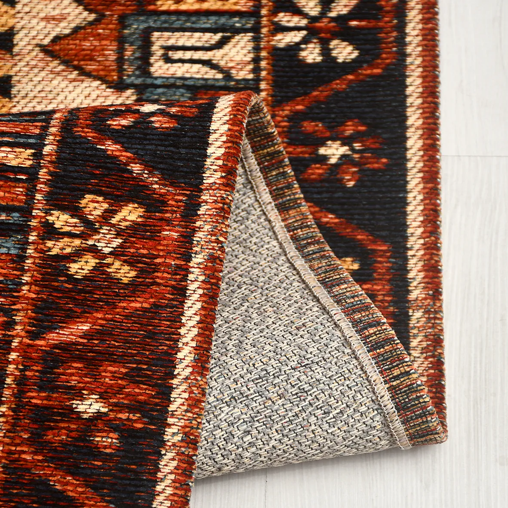 SHARED | Cirrus Persian Style Traditional Medallion Rust Black Cream  photo 1