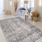 SHARED | Bosphorus Grey Ivory Abstract Modern Machine Woven Living Ro photo 1