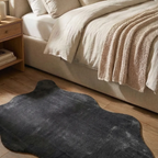 SHARED | Steeple Charcoal Grey Solid Modern Shaggy Machine Woven Livi photo 1
