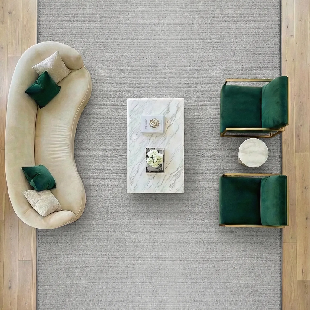 SHARED | Rainfall Light Grey Ivory Solid Modern Machine Woven Living  photo 1